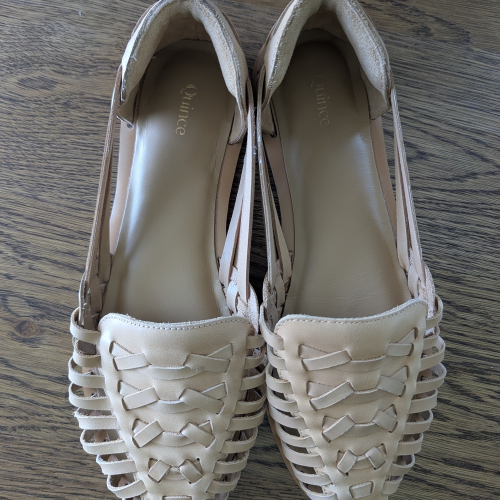 Quince Beige Huaraches